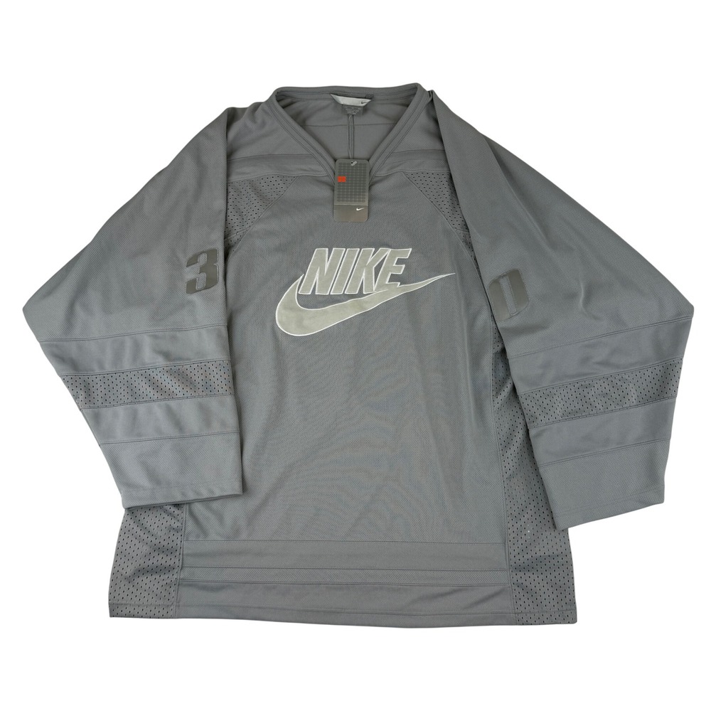 Nike Hockey Jersey Mens XL Grey Vintage Deadstock 186950-082 Oversized #30